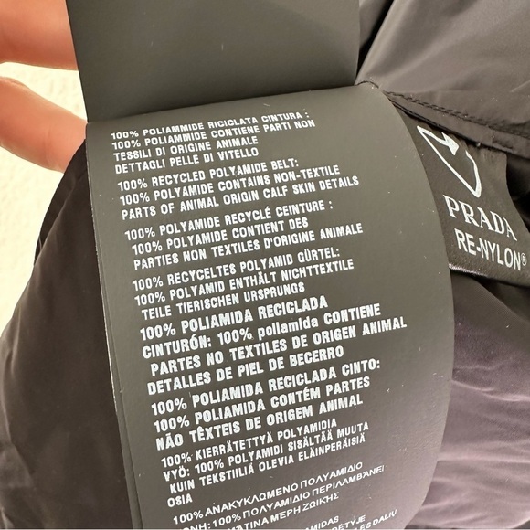 PRADA Black Re-Nylon safari rain jacket SZ IT 42, US 6, M - Picture 10 of 13